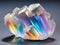 rainbow crystals in crystal glass