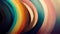 Rainbow curves color background gradient stripes AI generated