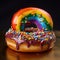 Rainbow Delight The Colorful Donut