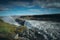 Rainbow at Dettifoss waterfall in Iceland