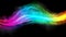 Rainbow dynamic wave abstract background