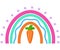 Rainbow Easter Clipart.