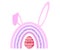 Rainbow Easter Clipart.