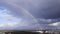 Rainbow on Eiffel Tower, Paris, France