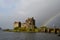 Rainbow at Eilean Donan Castle in Scotland
