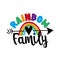 Rainbow Family - LGBT family slogan against homosexual discrimination.
