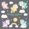 Rainbow Fantasy Unicorn Characters
