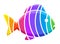 Rainbow fish logo