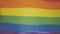 The rainbow flag of gay pride. The self-esteem of homosexuals, the LGBT rainbow flag