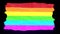 Rainbow flag lgbt background. Abstract colorful wavy 3d render stripes of tolerance and sexual diversity