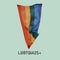Rainbow flag and text LGBTQIA2S