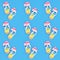 Rainbow Flip Flops Fun Holiday Footwear Background
