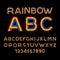 Rainbow font. LGBT letters. ABC for Symbol of gays and lesbians.