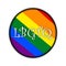 Rainbow gay pride flag circle, Symbol of sexual minorities, LBGTQ