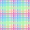 Rainbow gingham plaid seamless pattern.