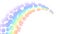 Rainbow gradient, white background. Community tolerance design. Circle color rainbow. Round colorful bright soft design