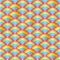 Rainbow half line bright seamless pattern