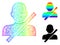 Rainbow Hatched Gradient Restricted User Icon