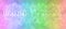 Rainbow Healing Circle bokeh Website header