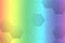 Rainbow hexagon gradient background - illustration