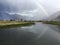 Rainbow at hunder, Beauty of ladakh  , Incredicle  india