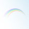 Rainbow icon isolated on transparent background. Sun light colorful spectrum. Vector illustration