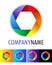 Rainbow icon and logo design