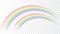 Rainbow icon realistic isolated white transparent background