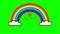 A rainbow in Italy as symbol of hope in fighting with coronavirus COVID-19. Italian slogan. Motivational phrase. Stay at home.