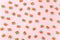 Rainbow juicy gummy candies background. Pattern from jelly sweets on pink background