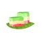 Rainbow Kue Lapis or traditional Indonesian layered cake. Delicious and sweets food. Culinary theme. Colorful design for