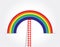 rainbow ladder illustration design graphic