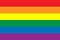 Rainbow LGBT flag. Gay Pride movement oficcial flag. Symbol of sexual minorities.