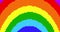Rainbow LGBT flag of pride. Heart labeled Love is love. International Day Against Homophobia. Bright red, orange, yellow, green, b