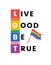 Rainbow LGBT Pride Minimal Bold T-Shirt