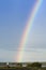 Rainbow by Lighthouse in Down East Maine