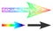 Rainbow Linear Gradient Sharp Arrow Right Icon