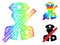 Rainbow Linear Gradient Stop Police Patrol Icon