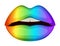 Rainbow lips