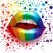 Rainbow lips