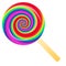 Rainbow lollipop