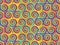 Rainbow lollipop arrange well gold seamless pattern