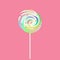 Rainbow Lollipop Sweet and Candy