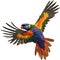 Rainbow Lorikeet bird. Bird Clipart AI-generated.