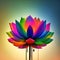 rainbow lotus art