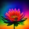 rainbow lotus art