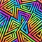 Rainbow maze seamless pattern