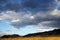 Rainbow and monsoon clouds over the Catalina mountains in tucson arizona