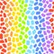 Rainbow mosaic seamless vector pattern
