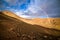 Rainbow on a mountain road in High Atlas in Morocco